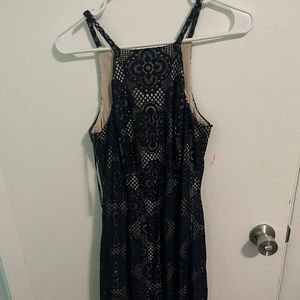 Vince camuto size 4 navy blue long dress